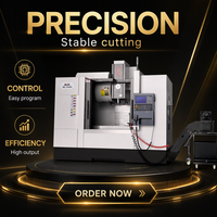 Centre d'usinage vertical automatique CNC FANUC robuste à 3 axes avec guide-rail BOX et magazine d'outils 24T pour l'usinage des métaux