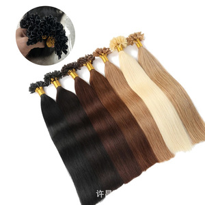 El cabello humano 100% de la mejor calidad podría ser permanente y teñir la cinta en U # 1B en cabello humano liso y sedoso para extensiones de cabello - Product Image 5