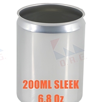 Canette en aluminium de 200 ml (6,8 oz) pour boissons gazeuses, bières, jus, boissons énergisantes, emballage personnalisé avec logo imprimé
