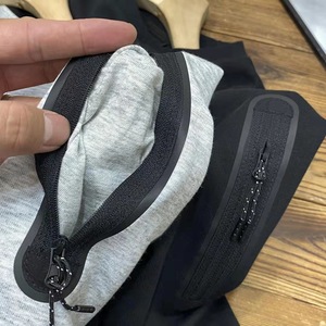 Có Khóa Kéo Túi Cotton Công Nghệ Lông Cừu Thể Thao Áo Cho Nam Giới Giải Trí Thể Thao Tay Áo Dây Kéo Người Đàn Ông Của Không Khí Lớp Crew Cổ Áo Len - Product Image 6