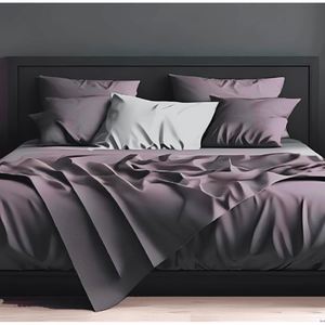 ชุดผ้าห่มซาติน 60 สีชมพูโบราณสดใส 2 ชิ้น - Product Image 1