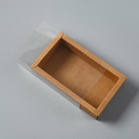 Boîte d'emballage tiroir en papier kraft écologique avec manchon givré, gaufrage personnalisé pour étui de téléphone, parfum, vêtements, emballage cadeau, logo