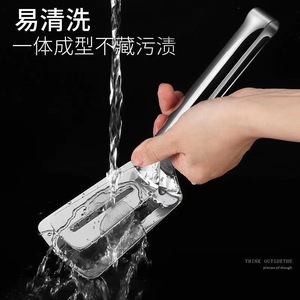 Double Extra Thick 304 Stainless Steel Extended Frying Spatula Multi Function BBQ Cooking Tool Long Handle Spatula - Product Image 4