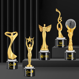 Trophé<span class=keywords><strong>e</strong></span> de cristal exclusif personnel vierge en métal personnalisé de haute qualité Prix de l'<span class=keywords><strong>acteur</strong></span> de mode - Product Image 4