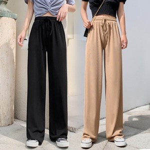 Nouvelle Collection 2025 – <span class=keywords><strong>Pantalon</strong></span> Long Décontracté Femme Taille Haute Ample Jambe <span class=keywords><strong>Large</strong></span> en <span class=keywords><strong>Soie</strong></span> Glacée pour l'Été - Product Image 5