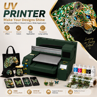 Imprimante UV DTF 40x60cm pour décalcomanies 3D texturées effet diamant, nail art, bijoux, personnalisation de cadeaux, idéale pour les petites entreprises et studios de démarrage