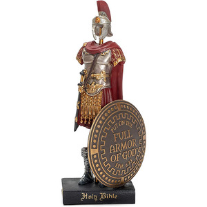 Armor of God-<span class=keywords><strong>soldado</strong></span> romano, figura <span class=keywords><strong>de</strong></span> sobremesa, roja, resina - Product Image 3