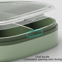 Boîte à pilules portable mini en plastique, grande capacité, compartimentée, hermétique, pour le rangement des médicaments, idéale pour les voyages