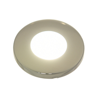 Plafonnier LED 2 pouces avec anneau en finition inox, pour camping-car, caravane, bateau, intérieur, certifié CE/RoHS/REACH