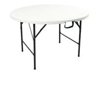 Table de banquet pliante extra-large VENSEN de 72 pouces (1,8 m) en plastique HDPE robuste et minimaliste pour 12 à 14 personnes