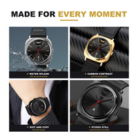 Montres à quartz SKMEI 1884 avec affichage de la date, montre-bracelet pour les voyages d'affaires quotidiens, le travail au bureau, les occasions décontractées, pour les porteurs adultes