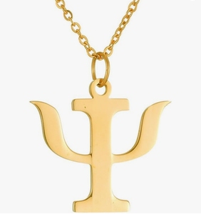 Collier en acier inoxydable avec pendentif rond symbole psi psychique, cadeau pour thérapeute de la mode, psychologue, <span class=keywords><strong>psychologie</strong></span> - Product Image 5