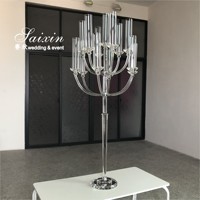 Saixin Centres de table de mariage de luxe Offre Spéciale Candélabre en cristal à 13 bras pour la décoration de table d'événement
