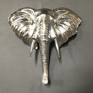 Escultura de Pared con Cabeza de Elefante de Resina Nórdica, Venta Caliente 2022, Estatua de León de Fibra de Vidrio para Decoración del Hogar - Product Image 4