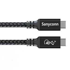 USB4 Gen3 40Gbps Data PD Sạc Nhanh Màn Hình 240W 8K UHD 4. 0 Type-C Usb 4 Type C Cáp Đồng Trục Thunderbolt 3-USB-C Kabel 2M - Product Image 5