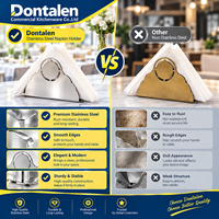 Porte-serviettes de table en acier inoxydable pour restaurant, organisateur de serviettes en papier pour table à manger, café, buffet, traiteur, avec logo personnalisé
