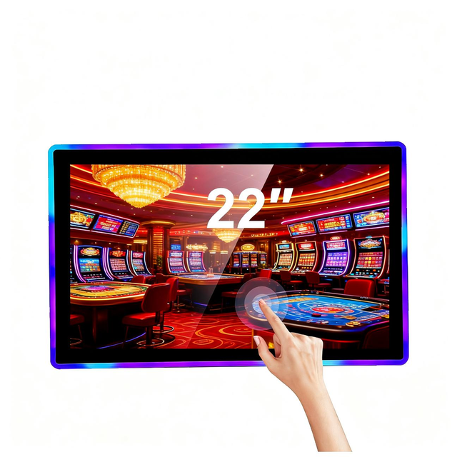 New 22 Inch Capacitive Touch Screen Monitor Flat 10-Point PCAP Display 1920x1080 Full HD 16:9 USB Industrial Commercial Kiosk