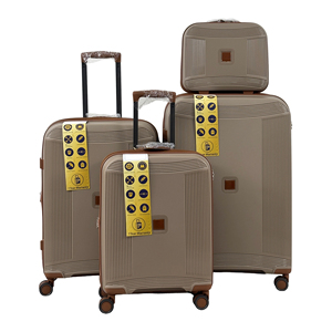 Ensemble de bagages classique et tendance en PP, 4 pièces, léger, moderne, approuvé par les compagnies aériennes, valise à roulettes durable avec serrure - Product Image 2