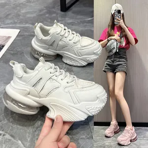 Women's Chunky Sneakers Thick Bottom Platform Vulcanize Shoes Fashion Breathable Ladies Luxury Casual Shoes Womans Footwear