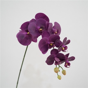 Fleurs artificielles de haute qualité, orchidées Phalaenopsis au toucher réaliste, décoration de la maison, décoration de la salle, arrangements floraux - Product Image 4
