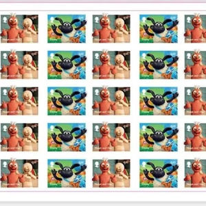 Set di Adesivi con Francobolli del Regno Unito in Braille, Adesivi di Prima Classe Royal Mail, Grandi Francobolli UK, Etichette Private UK - Product Image 1