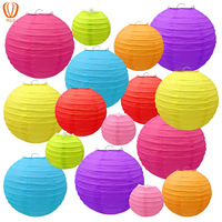 Lanterne en papier circulaire chinoise transfrontalière, modèle 0809, motif textuel, faite à la main, pliable, pour la décoration de fêtes et événements, DIY, avec logo