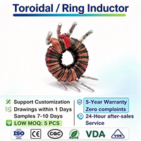Bobine d'inductance toroïdale à faible MOQ, bobine de refoulement à fil de cuivre émaillé, 7 à 52 tours pour entraînement de moteur électrique, prix compétitif