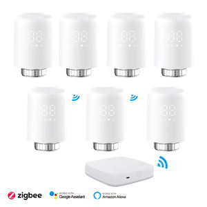 Vanne <span class=keywords><strong>thermostatique</strong></span> de radiateur numérique <span class=keywords><strong>Alexa</strong></span> et Google Assistant App Control Temperature - Product Image 2