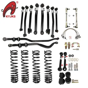 Rear Sway Track Bar Link Coil Springs Long Control Arm 3.5'' Suspension Lift Kit For 2018-UP Jeep Wrangler JL JK