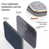 Panneau mural en PVC marbré personnalisé, placage de bois de bambou au charbon de bois imperméable et brillant, panneaux décoratifs pour cuisine et douche