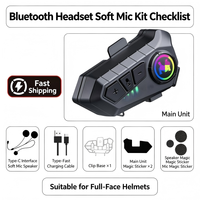 Auriculares Inalámbricos para Casco de Motocicleta, Resistentes al Agua IPX6, con 48 Horas de Batería y Reducción Inteligente de Ruido, en Oferta