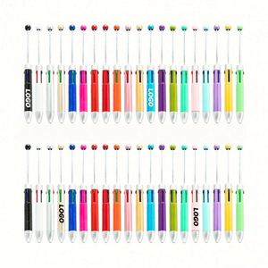 Bolígrafo de Cuentas de 4 Colores DIY - Divertido Bolígrafo Multicolor para Estudiantes, Escritores y Diario Personal - Product Image 1