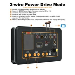 Testador de Bobina de Ignição Automotiva QDB-3A e Detector de Falhas para Motor de Passo de Marcha Lenta, Válvula Solenoide, Injetor e Atuador Automático - Product Image 5