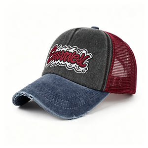 5-panels Trucker Snapback Mesh Cap/<b>flat</b> Bill Fashion Design Trucker <b>Hat</b>/screen Printing logo Truckers Cap - Product Image 1