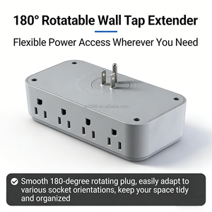 Multipresa, <span class=keywords><strong>Caricatore</strong></span> USB <span class=keywords><strong>da</strong></span> Parete, Estensore a 8 Prese con 4 Porte di Ricarica USB, Prese Elettriche Multiple - Product Image 6