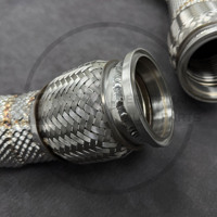 Système d'échappement pour BMW X5M/X6M F95/F96/LCI 4.4TT 2020+ Downpipe en acier inoxydable 304 avec isolation, tuyau avant
