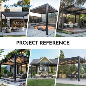 Pérgola de Aluminio Prefabricada de Fácil Instalación con <span class=keywords><strong>Mosquitera</strong></span>, Impermeable, Resistente al Viento y con Protección Solar para Terraza Residencial - Product Image 6