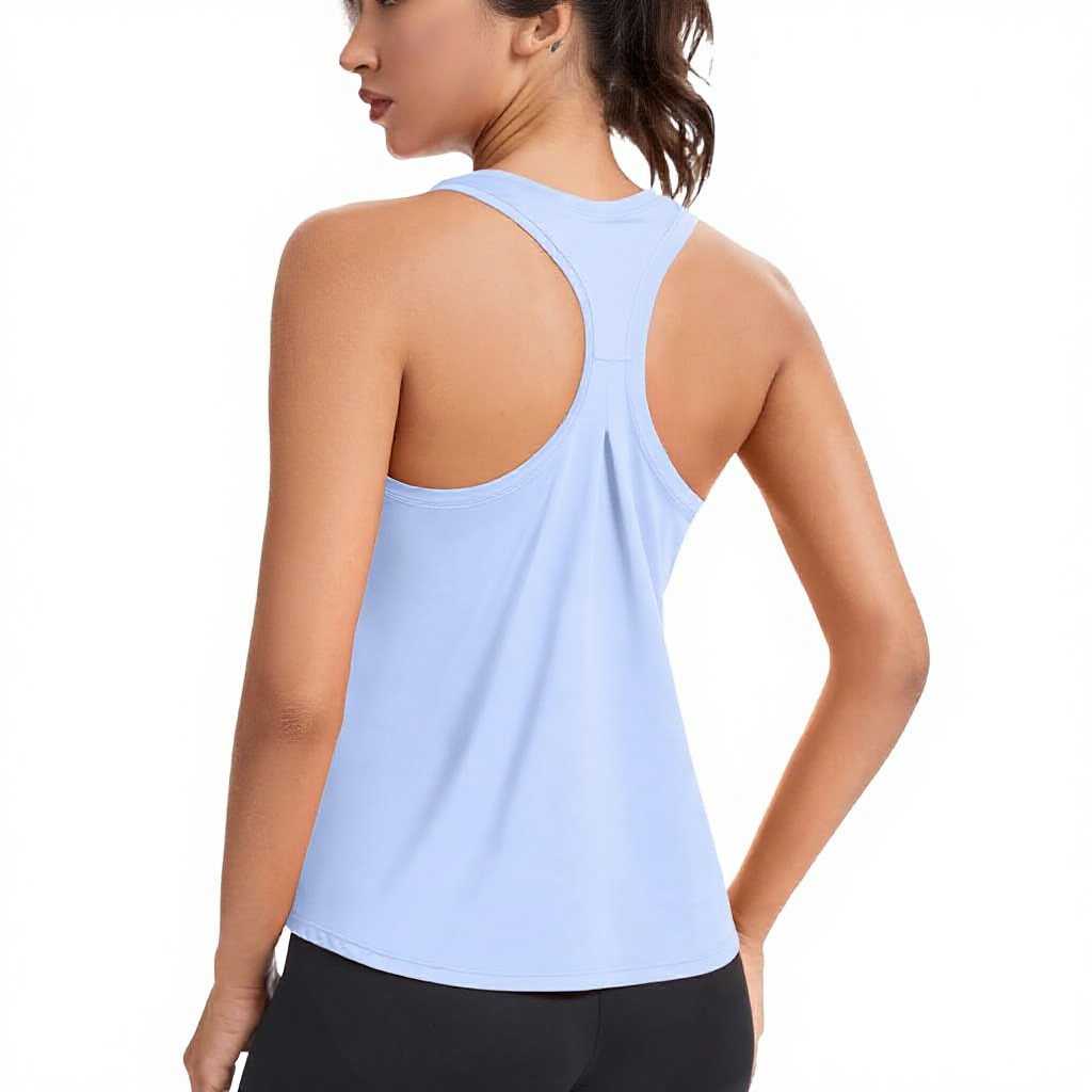 Women's Workout Tank Tops Racerback Sleeveless Loose Fit Yoga Athletic Running
