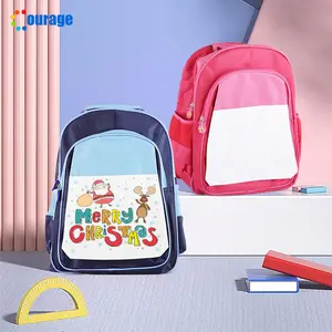 Hot Selling Fashion Aangepaste Logo Sublimatie Canvas Polyester Nylon Rugzak Schooltas Voor Studenten Jongens Meisjes