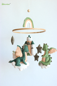 <span class=keywords><strong>Cuento</strong></span> <span class=keywords><strong>de</strong></span> hadas respetuoso con el medio ambiente hecho a mano Castillo Animal <span class=keywords><strong>fieltro</strong></span> juguetes personalizado dragón bebé cuna móvil para decoración <span class=keywords><strong>de</strong></span> guardería - Product Image 6