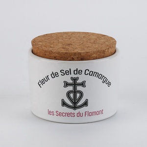 Salero <span class=keywords><strong>de</strong></span> Cerámica <span class=keywords><strong>de</strong></span> 150g con Tapa <span class=keywords><strong>de</strong></span> Corcho - Product Image 1