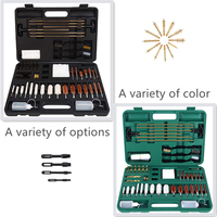 Kit de nettoyage d'armes Super Deluxe avec cordon, calibre .22/.30, boîte en plastique, accessoires pour hommes chasseurs