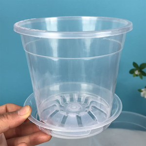 Gran oferta, maceta de plástico transparente para flores, <span class=keywords><strong>macetas</strong></span> para jardín, vivero, maceta de plástico transparente - Product Image 2