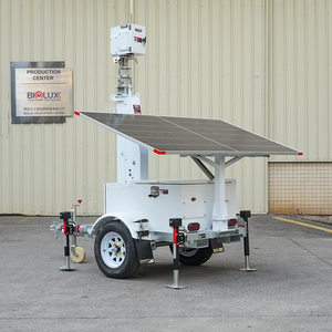 Remolque de Seguridad Móvil con Energía Solar, Sistema de Cámaras de Vigilancia <span class=keywords><strong>y</strong></span> Cámara PTZ 4K con Zoom de 30x, Torres de Vigilancia para Infraestructuras Clave - Product Image 2