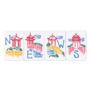 Jeu de tuiles de <span class=keywords><strong>mahjong</strong></span> classique en malachite, 4 couches, en acrylique, avec pierres précieuses scintillantes, émeraude, motif artistique - Product Image 5
