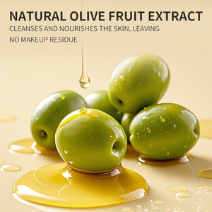 OEM Olive sâu làm sạch dầu trang điểm Remover Sữa rửa mặt làm sạch dầu bình thường khô da nhạy cảm dưỡng ẩm mặt rửa - Product Image 3