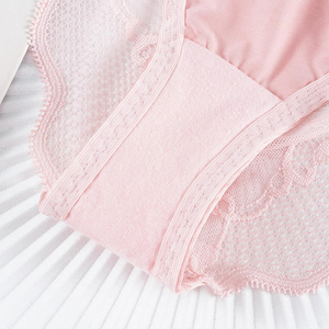 Braguitas de Tanga de Punto Sólido para Mujer, Lencería Sexy de Encaje Transparente, de Talle Bajo, de Secado Rápido, de Satén - Product Image 5