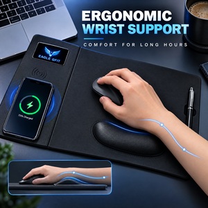 Tapis de Souris Étanche Extensible Personnalisable avec Chargeur Sans Fil 15W – Accessoire de Bureau pour Gaming à Domicile et Tapis de Bureau avec Chargeur Sans Fil - Product Image 3