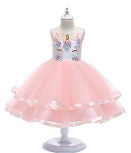 Vestito da Principessa per Halloween per Bambine in Stile Europeo e Americano, Gonna in Pizzo a Doppio Strato, Abbigliamento per Bambini in Stile Fatato, Ecologico ODM - Product Image 1
