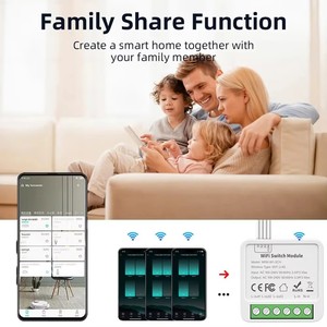 Interruptor Inteligente WiFi+RF433mhz de 16A, Módulo de Automatización para Casa Inteligente, Compatible con Smart Life, Alexa y <span class=keywords><strong>Google</strong></span> <span class=keywords><strong>Home</strong></span>, 240VAC - Product Image 6